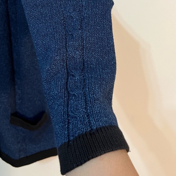 Vintage Outlander Navy & Black Sweater Cardigan - Picture 6 of 10